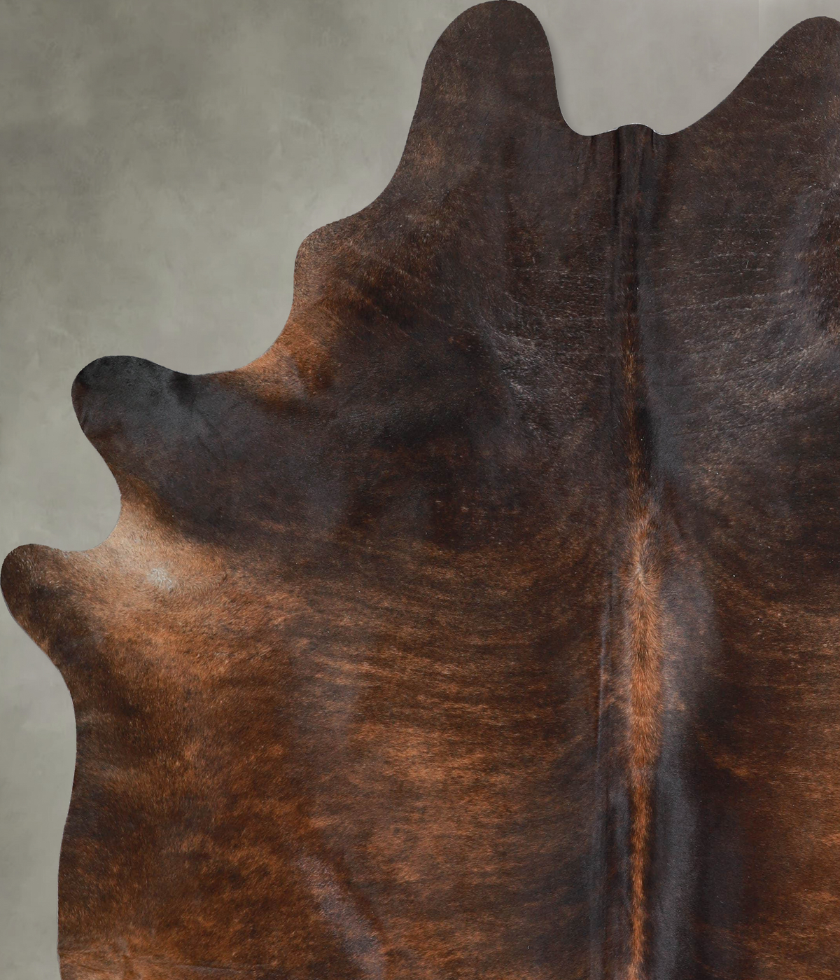 Dark Brindle XX-Large Brazilian Cowhide Rug 7'10"H x 6'8"W #A53961 by Hudson Hides