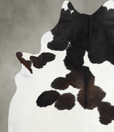 Black and White XX-Large Brazilian Cowhide Rug 7'8"H x 6'8"W #A53964 by Hudson Hides