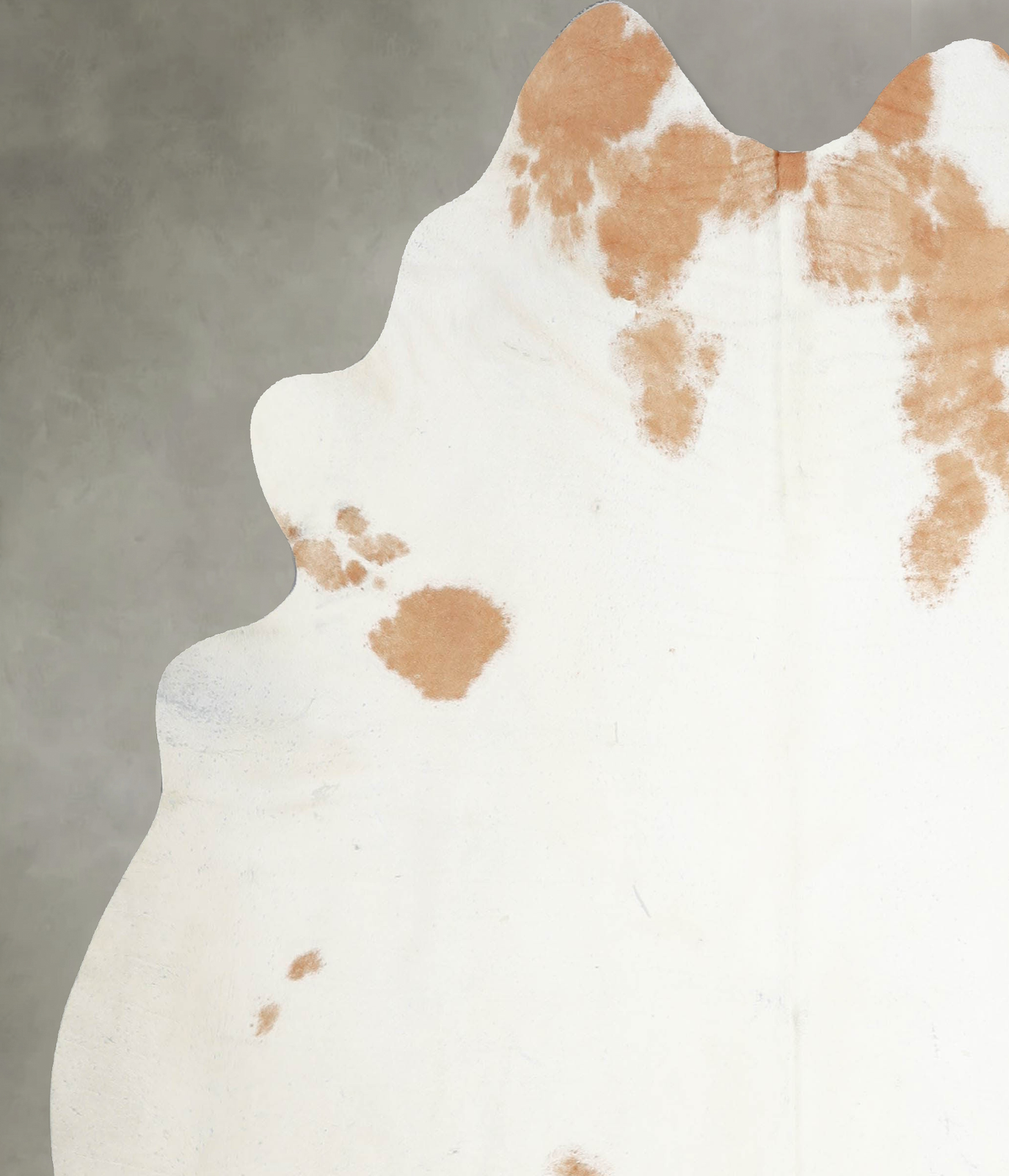 Beige and White X-Large Brazilian Cowhide Rug 6'6"H x 6'4"W #A53967 by Hudson Hides