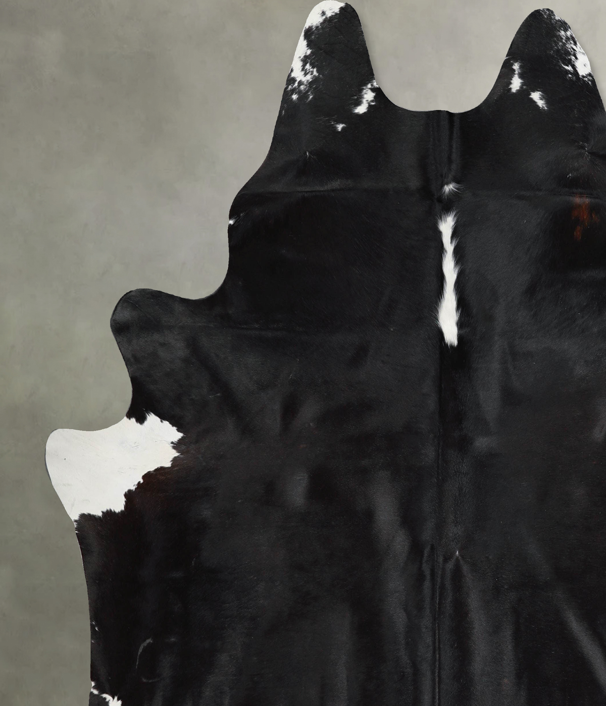 Black and White X-Large Brazilian Cowhide Rug 7'7"H x 6'6"W #A53968 by Hudson Hides
