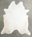 Ivory with Beige XX-Large Brazilian Cowhide Rug 7'7"H x 6'8"W #A53969 by Hudson Hides