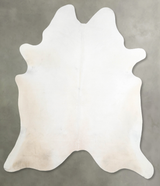 Ivory with Beige XX-Large Brazilian Cowhide Rug 7'7"H x 6'8"W #A53969 by Hudson Hides