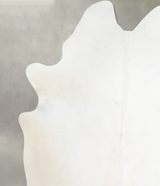 Ivory with Beige XX-Large Brazilian Cowhide Rug 7'7"H x 6'8"W #A53969 by Hudson Hides