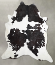 Black and White XX-Large Brazilian Cowhide Rug 8'5"H x 7'0"W #A53971 by Hudson Hides