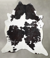Black and White XX-Large Brazilian Cowhide Rug 8'5"H x 7'0"W #A53971 by Hudson Hides