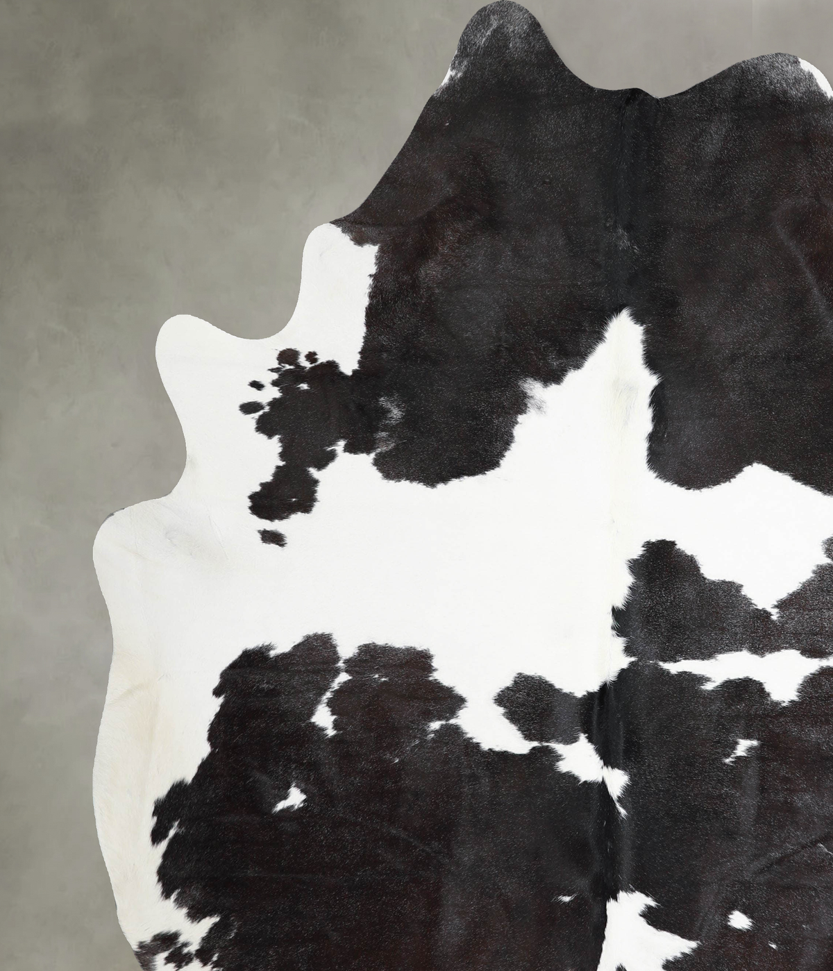 Black and White XX-Large Brazilian Cowhide Rug 8'5"H x 7'0"W #A53971 by Hudson Hides