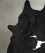 Black and White X-Large Brazilian Cowhide Rug 8'1"H x 6'1"W #A53972 by Hudson Hides