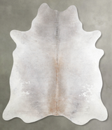 Grey with Beige X-Large Brazilian Cowhide Rug 7'3"H x 6'5"W #A53973 by Hudson Hides