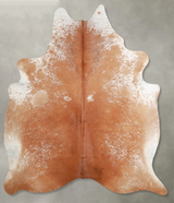 Salt and Pepper Brown X-Large Brazilian Cowhide Rug 7'8"H x 6'6"W #A53974 by Hudson Hides