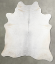 Light Grey XX-Large Brazilian Cowhide Rug 7'9"H x 6'7"W #A53977 by Hudson Hides