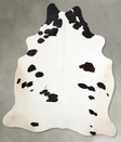Black and White X-Large Brazilian Cowhide Rug 7'6"H x 6'1"W #A53978 by Hudson Hides