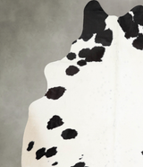 Black and White X-Large Brazilian Cowhide Rug 7'6"H x 6'1"W #A53978 by Hudson Hides