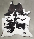 Black and White XX-Large Brazilian Cowhide Rug 8'3"H x 6'10"W #A53979 by Hudson Hides