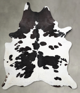 Black and White XX-Large Brazilian Cowhide Rug 8'3"H x 6'10"W #A53979 by Hudson Hides