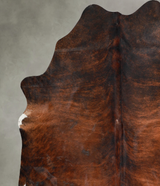 Dark Brindle X-Large Brazilian Cowhide Rug 7'3"H x 6'7"W #A53980 by Hudson Hides