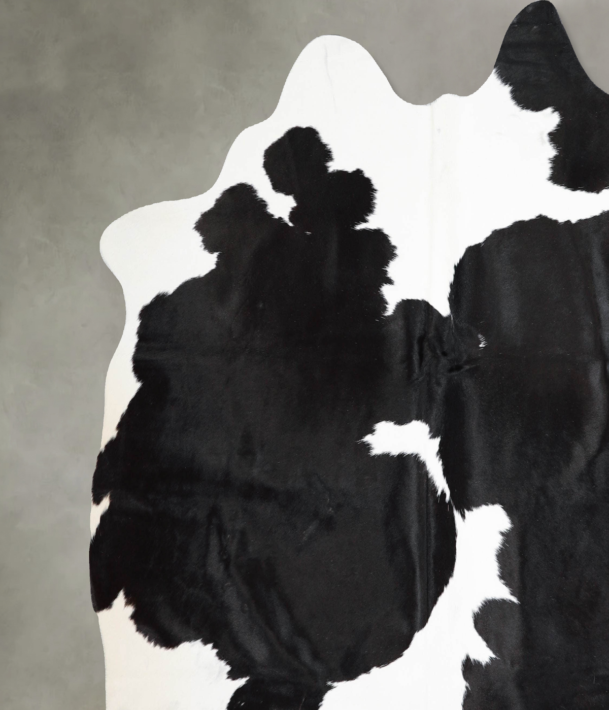 Black and White X-Large Brazilian Cowhide Rug 6'9"H x 7'0"W #A53982 by Hudson Hides