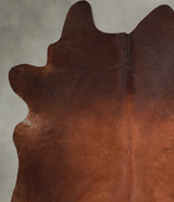 Solid Brown XX-Large Brazilian Cowhide Rug 8'3"H x 7'4"W #A53985 by Hudson Hides