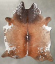 Salt and Pepper Brown XX-Large Brazilian Cowhide Rug 8'3"H x 6'7"W #A53992 by Hudson Hides