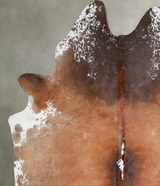Salt and Pepper Brown XX-Large Brazilian Cowhide Rug 8'3"H x 6'7"W #A53992 by Hudson Hides