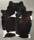Chocolate and White X-Large Brazilian Cowhide Rug 7'4"H x 5'7"W #A53994 by Hudson Hides