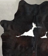 Chocolate and White X-Large Brazilian Cowhide Rug 7'4"H x 5'7"W #A53994 by Hudson Hides