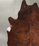 Medium Brindle X-Large Brazilian Cowhide Rug 7'4"H x 6'9"W #A53997 by Hudson Hides