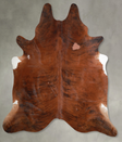 Medium Brindle XX-Large Brazilian Cowhide Rug 7'9"H x 7'4"W #A53998 by Hudson Hides