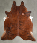 Medium Brindle XX-Large Brazilian Cowhide Rug 7'9"H x 7'4"W #A53998 by Hudson Hides
