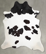 Black and White XX-Large Brazilian Cowhide Rug 7'7"H x 6'9"W #A54001 by Hudson Hides