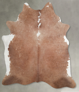 Brown and White Regular X-Large Brazilian Cowhide Rug 7'4"H x 6'3"W #A54003 by Hudson Hides