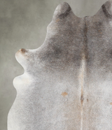 Grey with Beige X-Large Brazilian Cowhide Rug 7'5"H x 6'4"W #A54004 by Hudson Hides