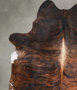 Dark Brindle X-Large Brazilian Cowhide Rug 7'8"H x 6'2"W #A54007 by Hudson Hides