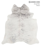 Grey Brindle X-Large Brazilian Cowhide Rug 6'10"H x 6'4"W #A5401 by Hudson Hides