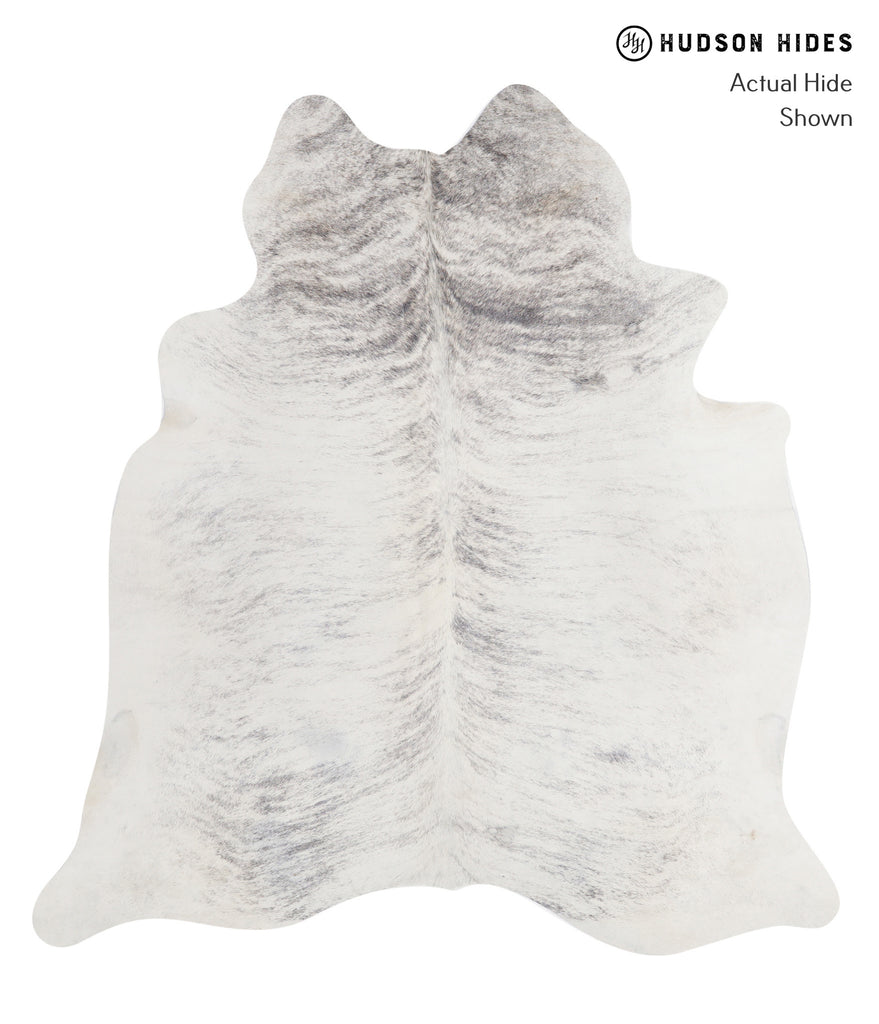 Grey Brindle X-Large Brazilian Cowhide Rug 6'10"H x 6'4"W #A5401 by Hudson Hides