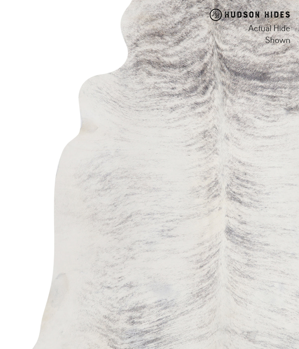 Grey Brindle X-Large Brazilian Cowhide Rug 6'10"H x 6'4"W #A5401 by Hudson Hides