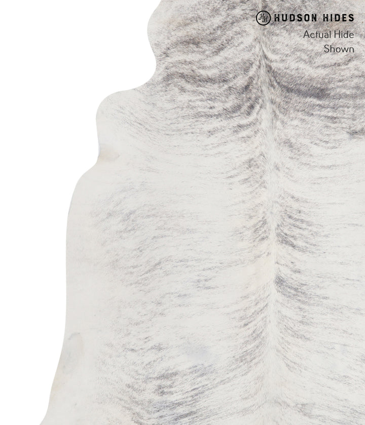 Grey Brindle X-Large Brazilian Cowhide Rug 6'10"H x 6'4"W #A5401 by Hudson Hides