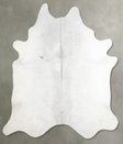 Light Grey XX-Large Brazilian Cowhide Rug 8'0"H x 7'1"W #A54010 by Hudson Hides