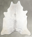 Light Grey X-Large Brazilian Cowhide Rug 7'6"H x 6'7"W #A54016 by Hudson Hides