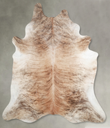 Light Brindle XX-Large Brazilian Cowhide Rug 7'9"H x 6'11"W #A54021 by Hudson Hides