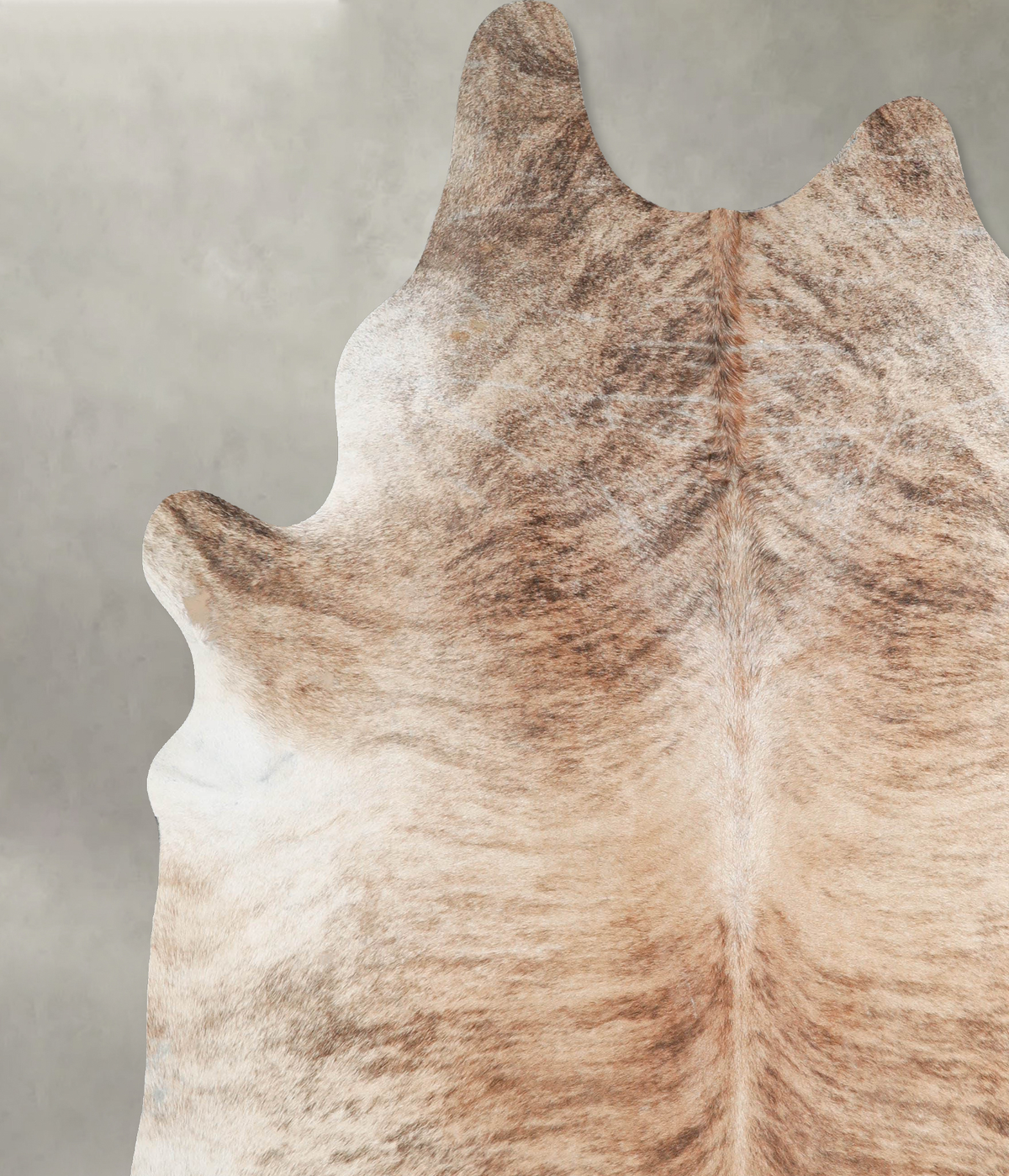 Light Brindle XX-Large Brazilian Cowhide Rug 7'9"H x 6'11"W #A54021 by Hudson Hides