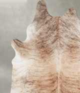 Light Brindle XX-Large Brazilian Cowhide Rug 7'9"H x 6'11"W #A54021 by Hudson Hides