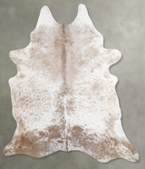 Salt and Pepper Brown XX-Large Brazilian Cowhide Rug 7'9"H x 6'6"W #A54023 by Hudson Hides