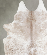 Salt and Pepper Brown XX-Large Brazilian Cowhide Rug 7'9"H x 6'6"W #A54023 by Hudson Hides