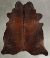 Dark Brindle XX-Large Brazilian Cowhide Rug 7'5"H x 7'3"W #A54024 by Hudson Hides