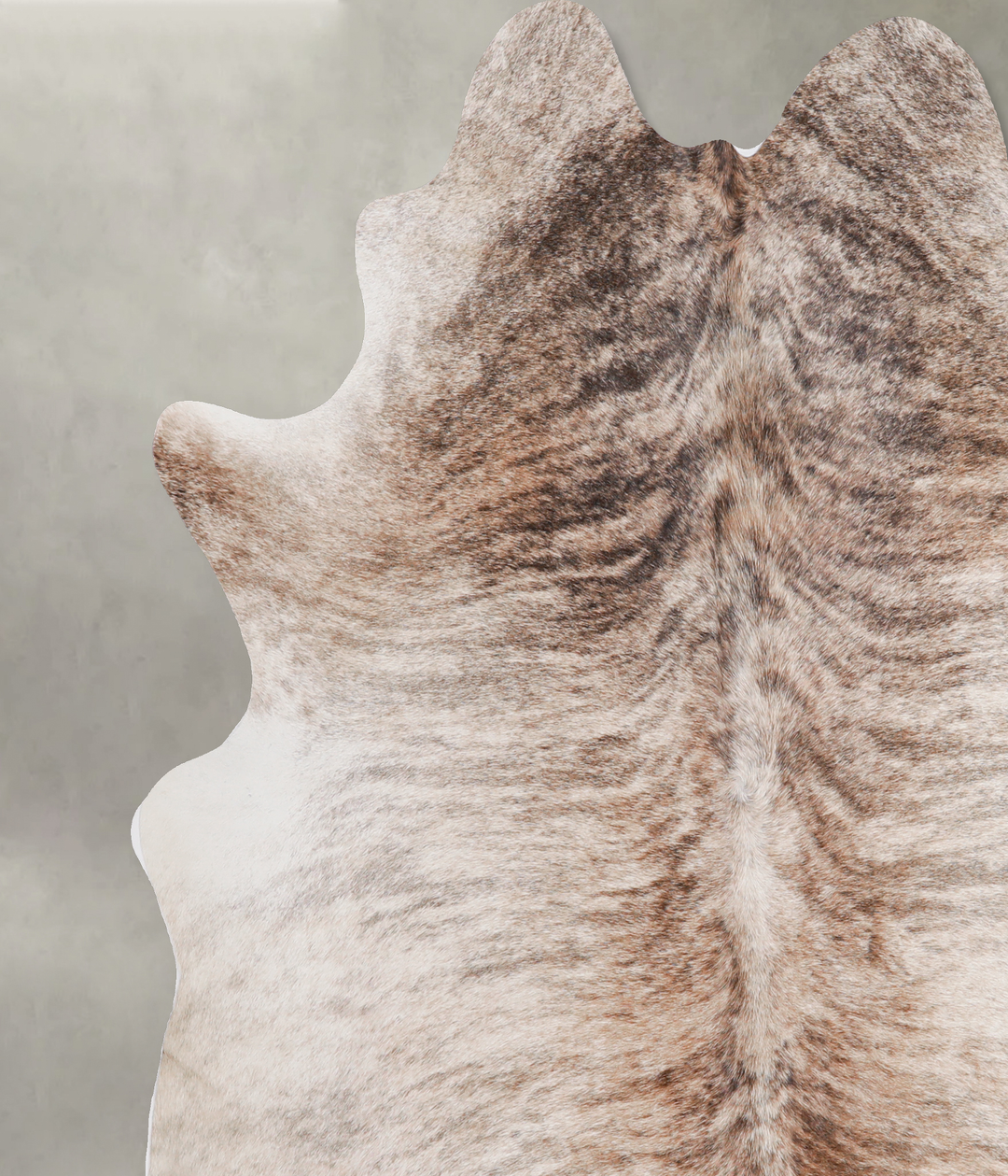 Light Brindle X-Large Brazilian Cowhide Rug 6'3"H x 6'6"W #A5403 by Hu