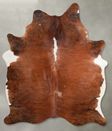 Medium Brindle X-Large Brazilian Cowhide Rug 7'4"H x 5'8"W #A54030 by Hudson Hides