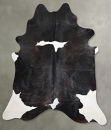 Black and White XX-Large Brazilian Cowhide Rug 8'0"H x 6'6"W #A54031 by Hudson Hides