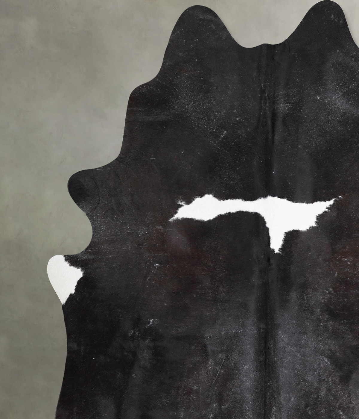 Black and White XX-Large Brazilian Cowhide Rug 8'0"H x 6'6"W #A54031 by Hudson Hides