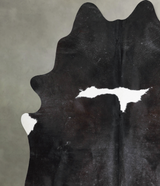 Black and White XX-Large Brazilian Cowhide Rug 8'0"H x 6'6"W #A54031 by Hudson Hides