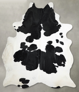 Black and White XX-Large Brazilian Cowhide Rug 8'9"H x 7'2"W #A54036 by Hudson Hides